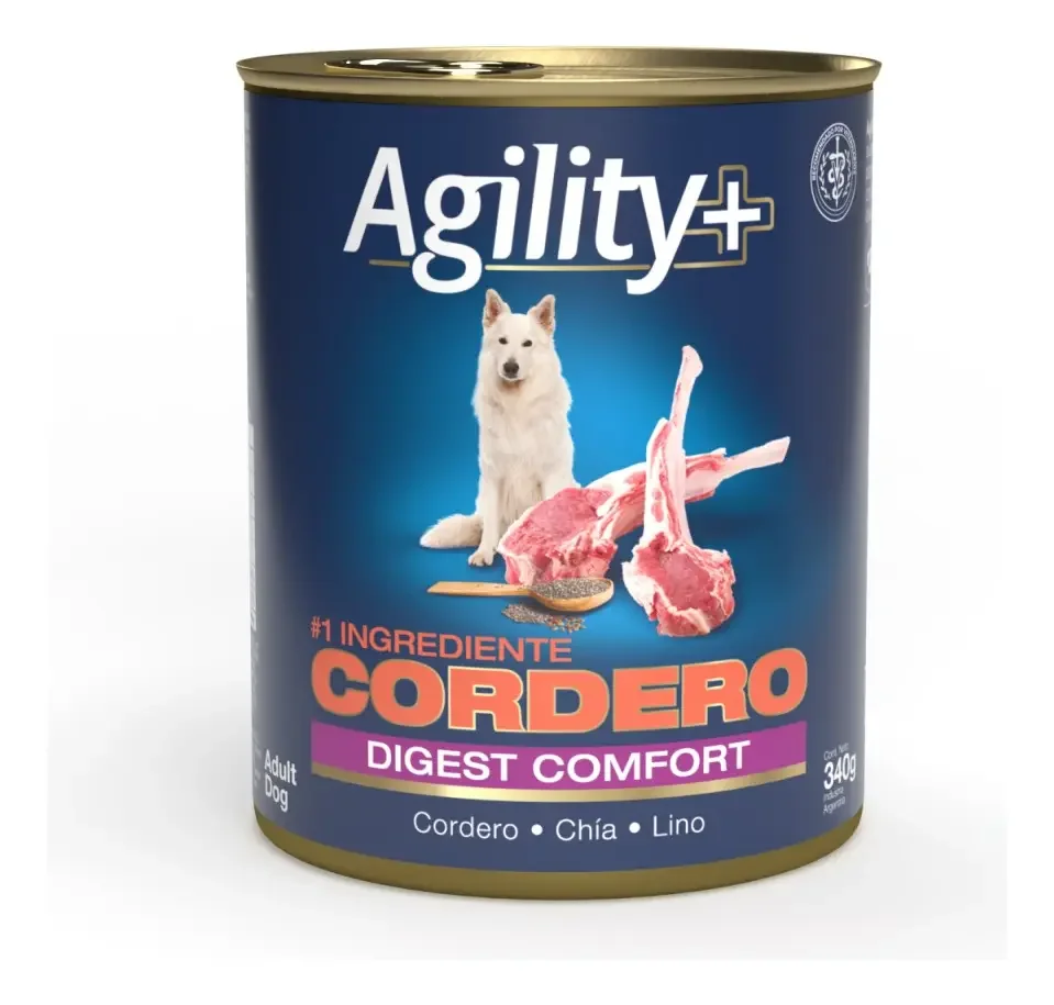 LATA AGILITY+  PERRO CORDERO