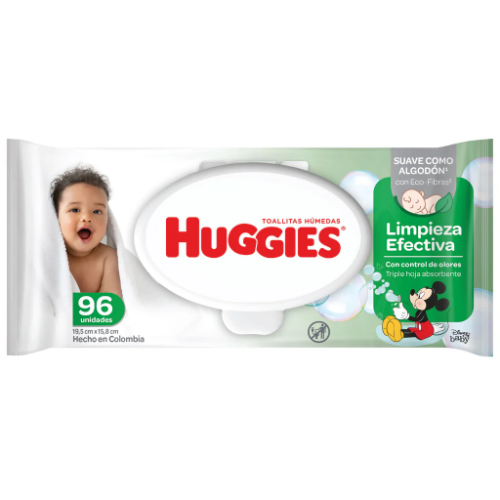 Pañitos Huggies 96u.