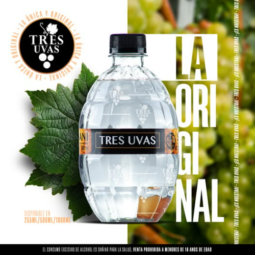 Singani Tres Uvas 500ml.