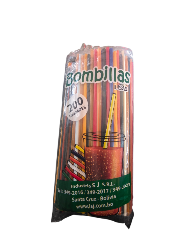 Bombillas Delgada 200u.