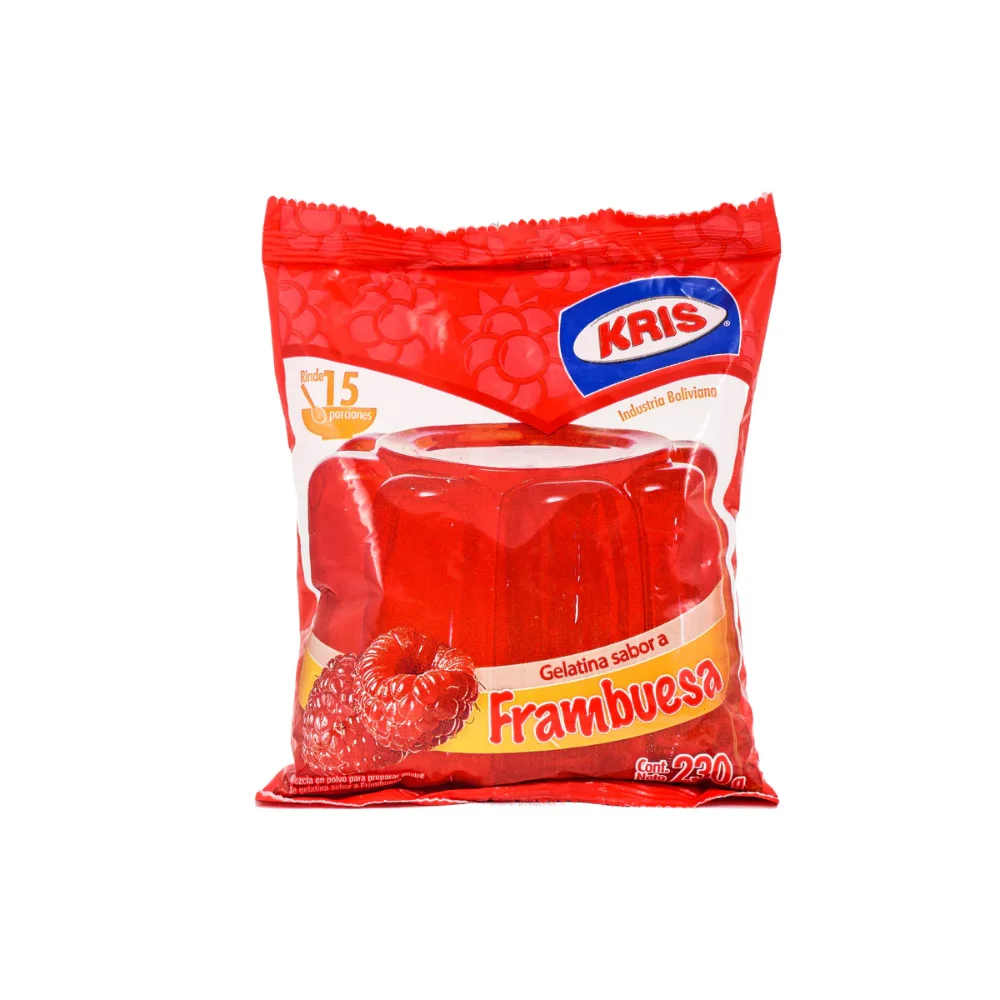 Gelatina Kris Frambuesa 250gr.