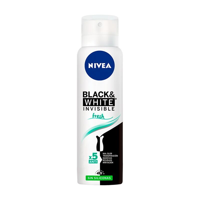 Desodorante Nivea Black White 150ml.