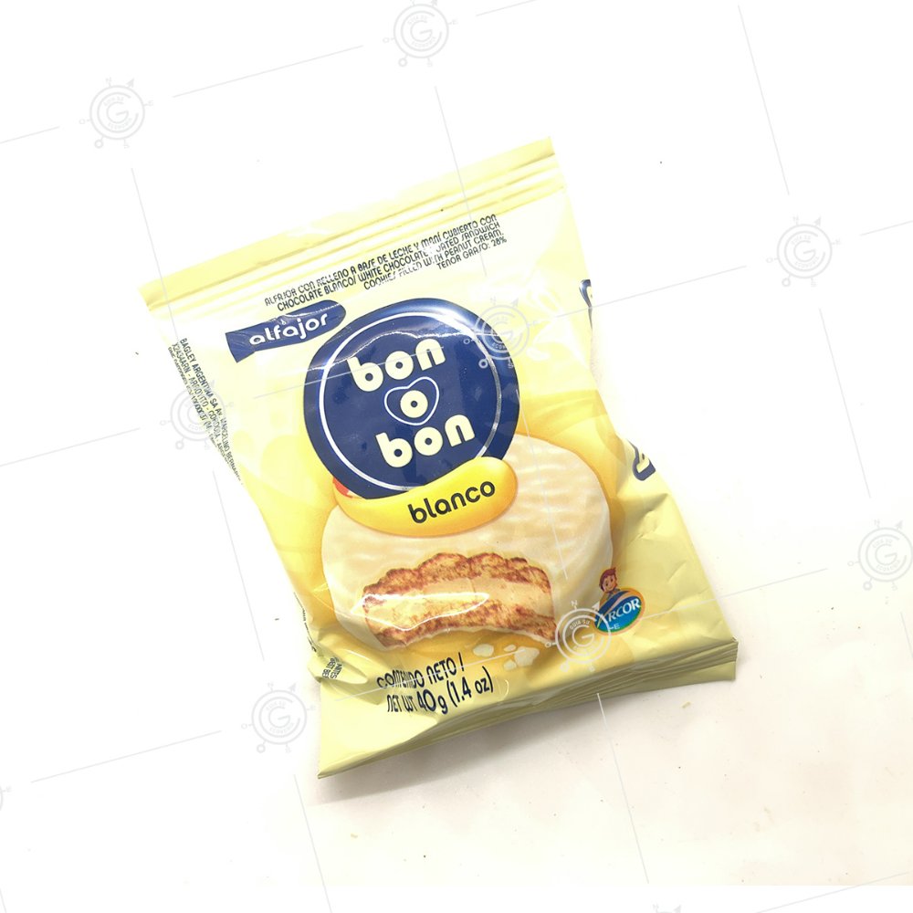 Alfajor Blanco Bon o Bon 40gr.