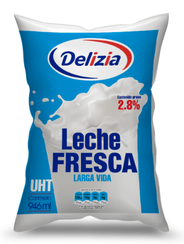 Leche Delizia 900ml.