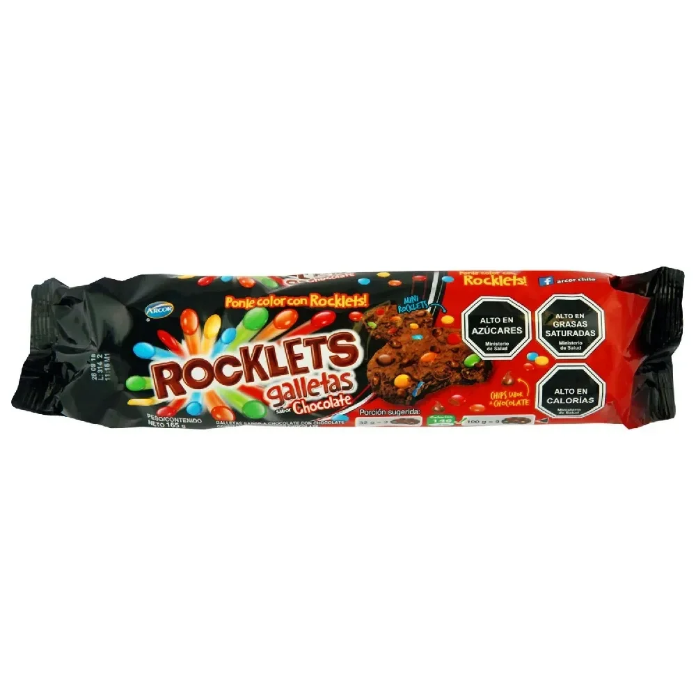 Galletas Rocklets Chocolate 165gr.