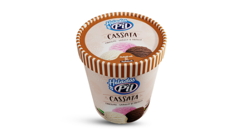 Cassata Pil Choc. Vai. Frut. 900 ml.