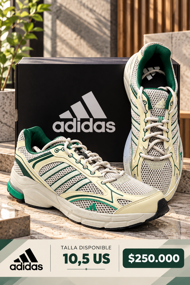 ADIDAS SPIRITIAN 2000 TENIS UNISEX  ORO HIELO TALLA 10,5 US HOMBRE