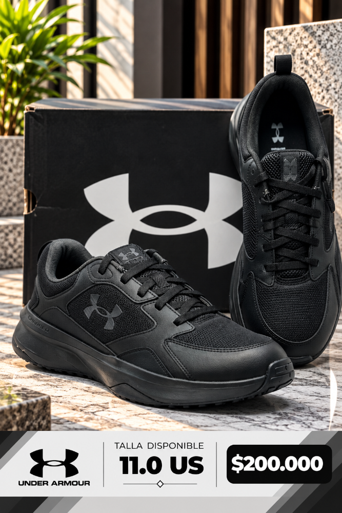 UNDERARMOUR ZAPATOS NEGROS HOMBRE TALLA 11