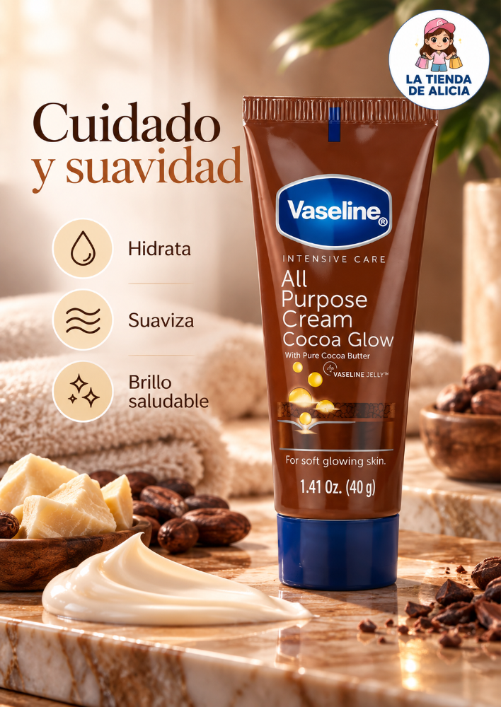 VASELINE CREMA MULTIUSOS COCOA 40G
