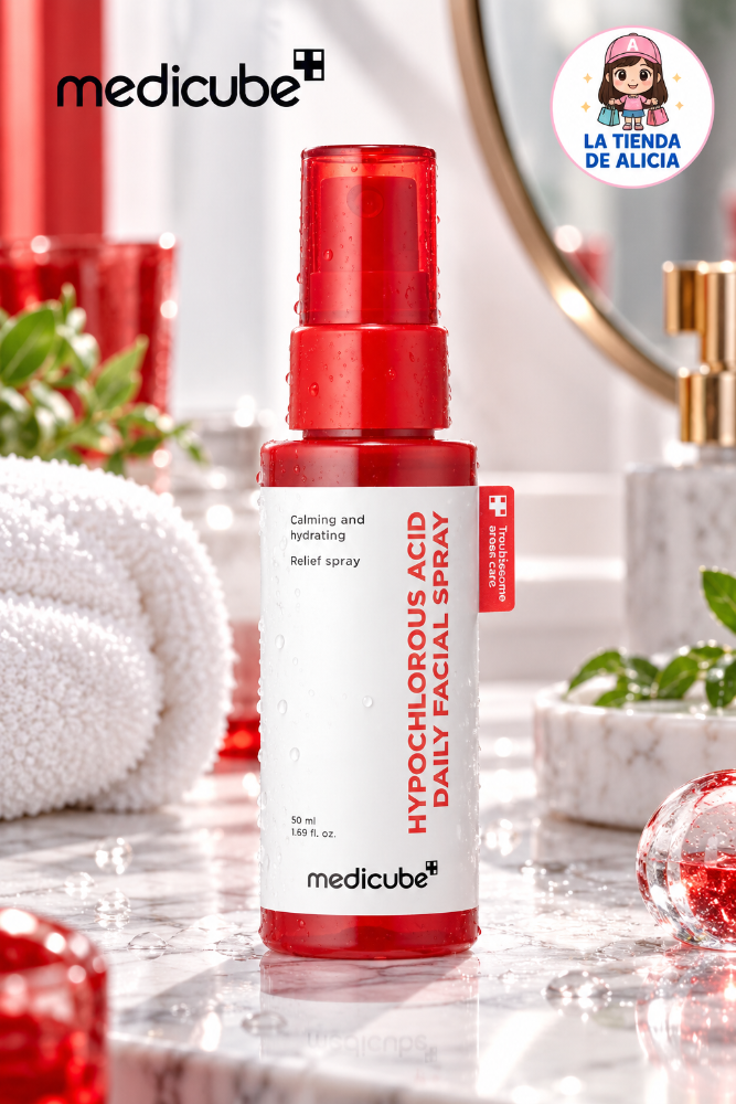 MEDICUBE POWER SPRAY CALMANTE CON  ACIDO HIPOCLOROSO 50ML