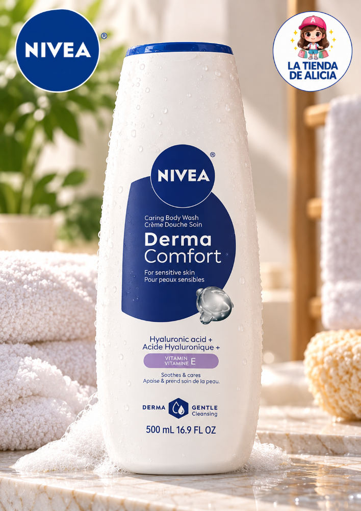 NIVEA DERMA COMFORT GEL DE BAÑO CUIDADO 500ML