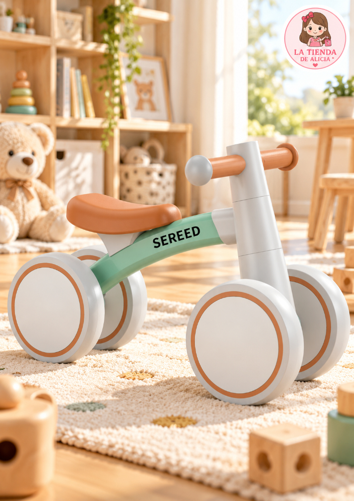 BICICLETA DE EQUILIBRIO SEREED VERDE Y CAFE