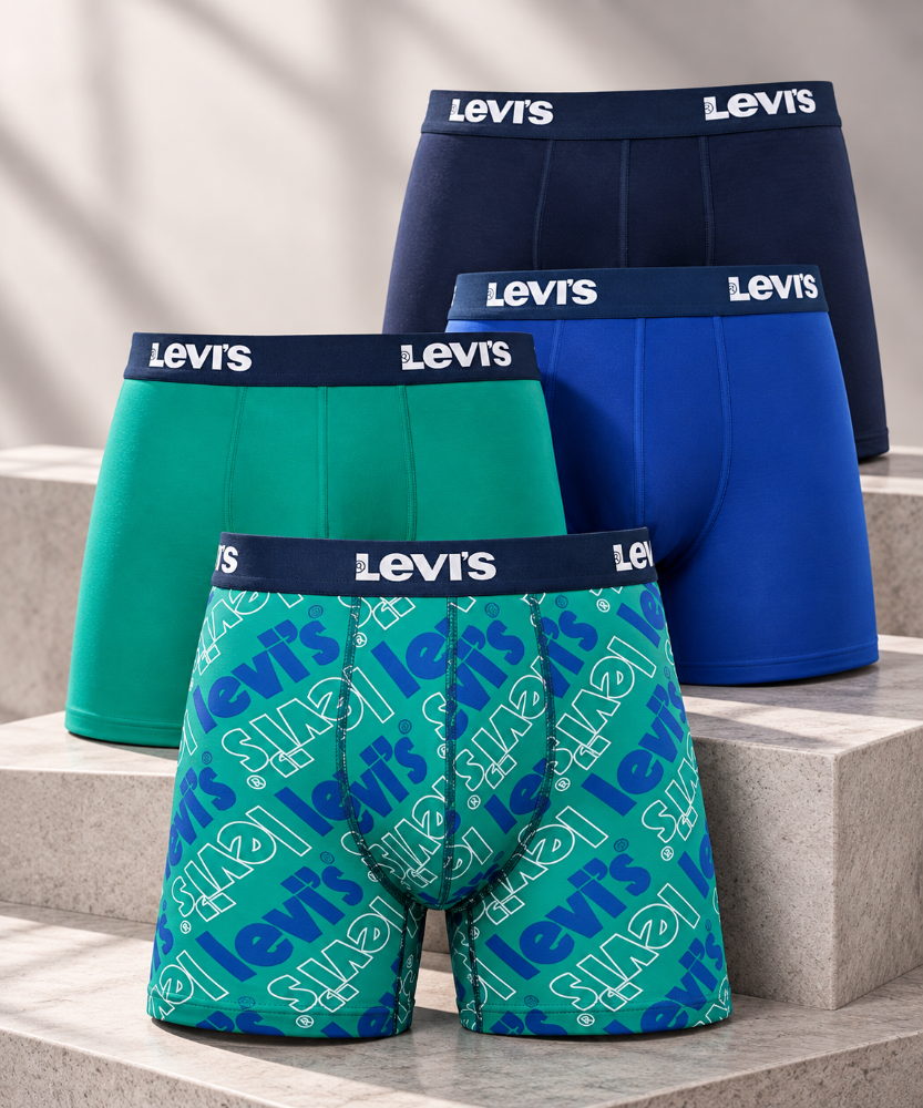 BOXER VARIADOS LEVIS PQ 4 UNIDADES XL