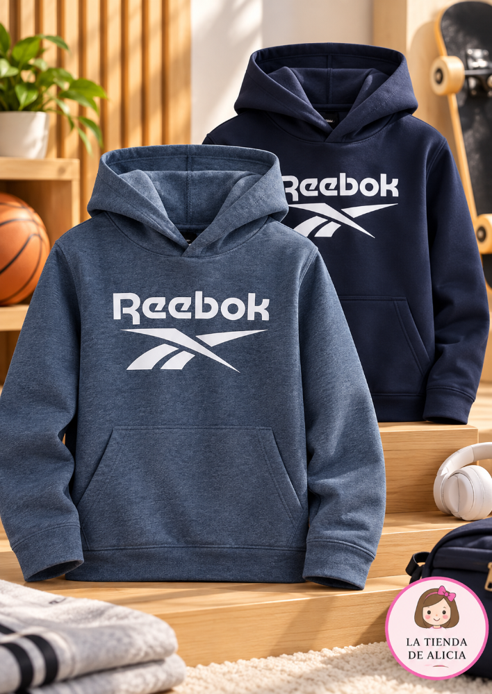 REBOOK SUDADERAS CON CAPUCHA PARA NIÑOS