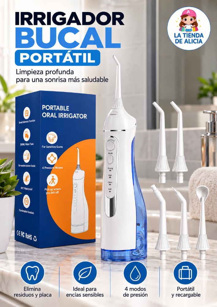 IRRIGADOR  ORAL PORTATIL BLANCO