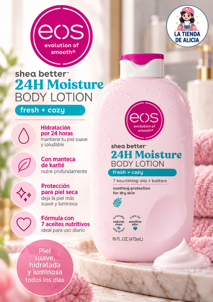 CREMA CORPORAL EOS VARIADA FRESH + COZY 16 OZ