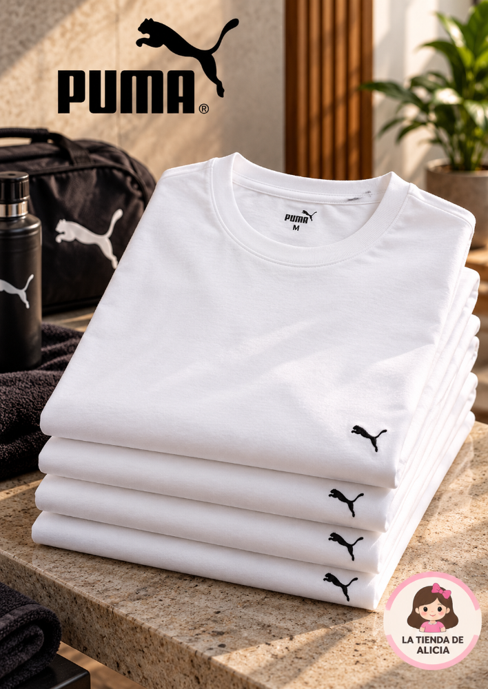 CAMISETA BLANCA PUMA TALLA M