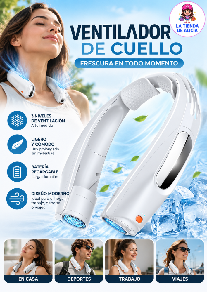 VENTILADOR DE CUELLO PORTATIL