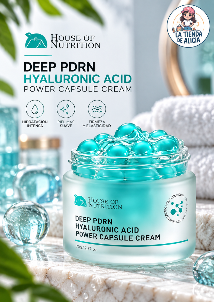 HOUSE OF NUTRITION DEEP PDRN CREMA CAPSULAS DE ACIDO HIALURONICO