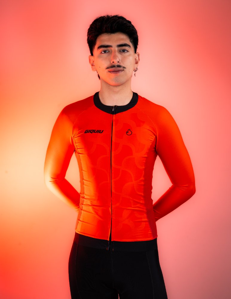 JERSEY ROJO  MANGA LARGA /HOMBRE
