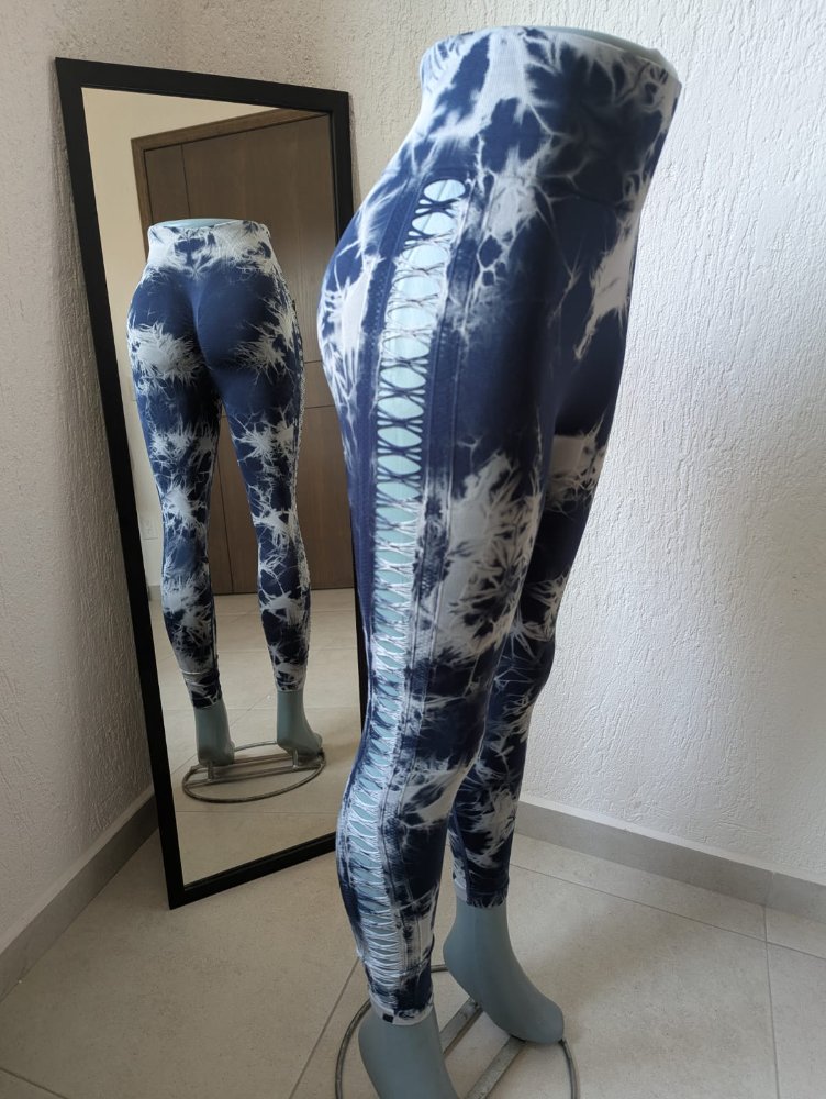 legging corte en la pierna azul marino SALVA