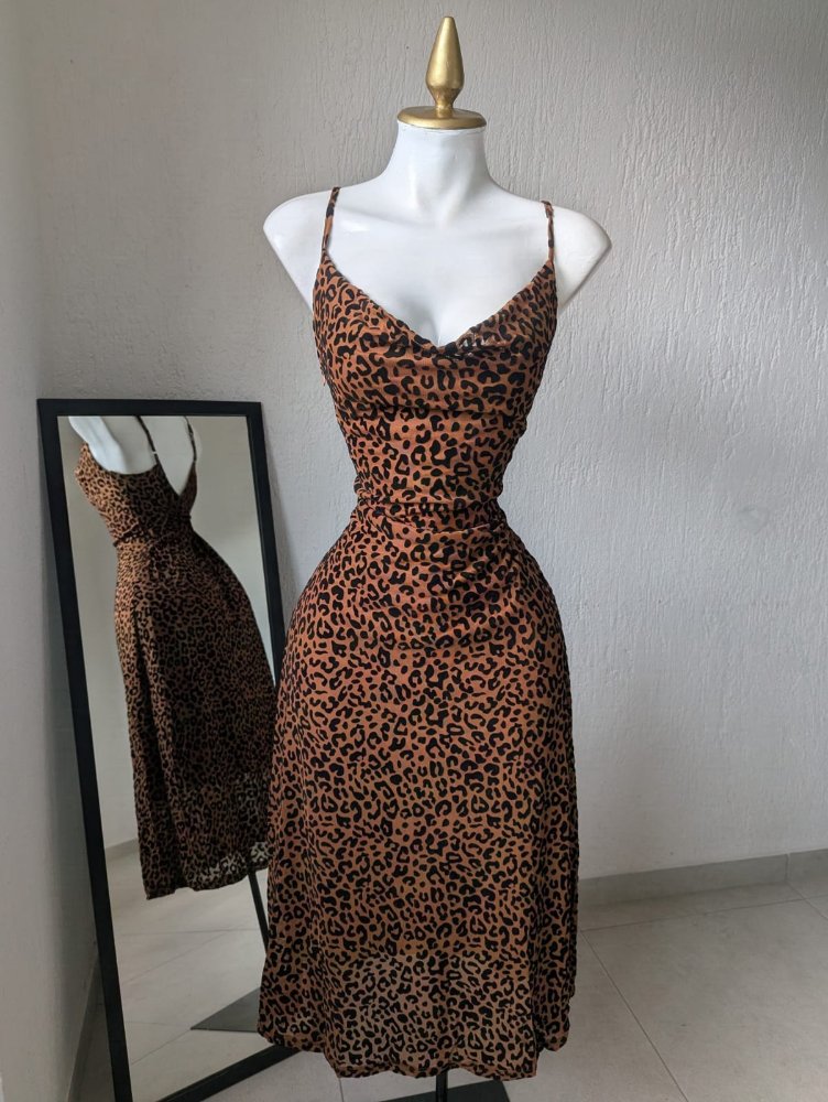 Vestido animal print 1872a shedrón SALVA