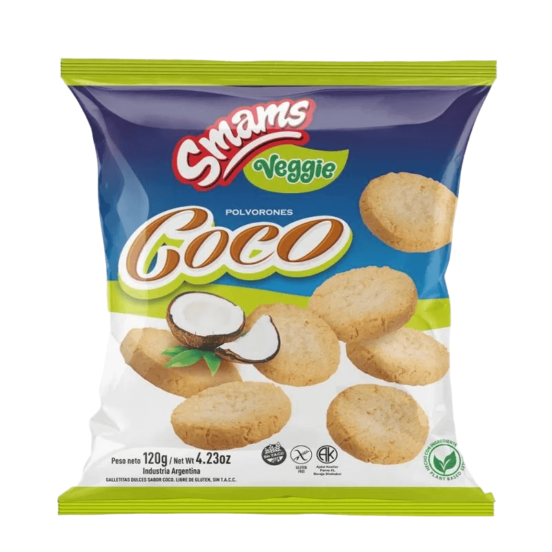 Polvorones  Coco Veggies Smams x 120 g