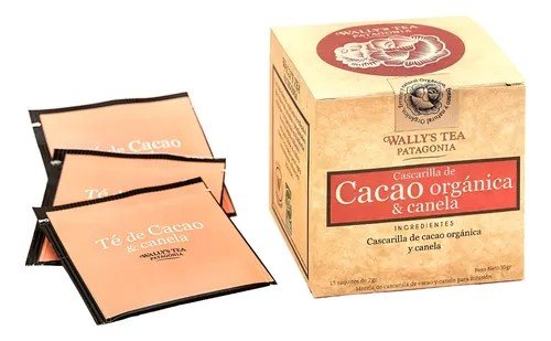 wallys tea cacao org y canela x 15 saq