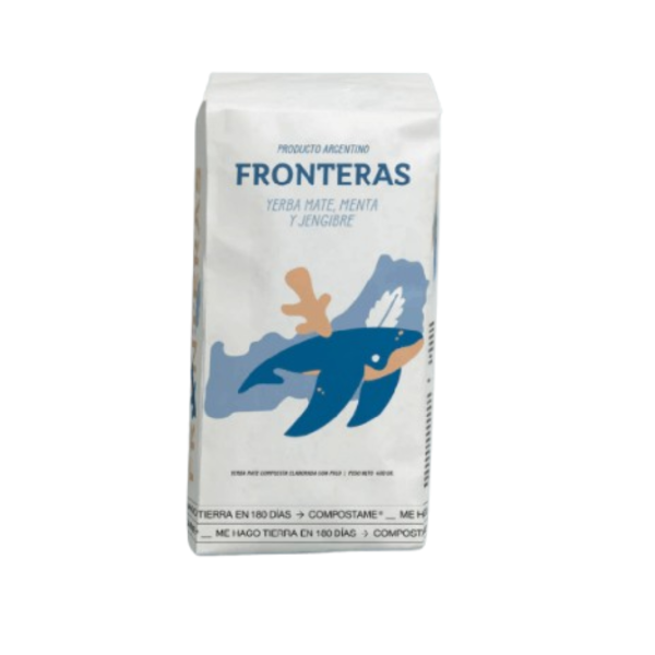Yerba Mate Fronteras Menta y Jengibre