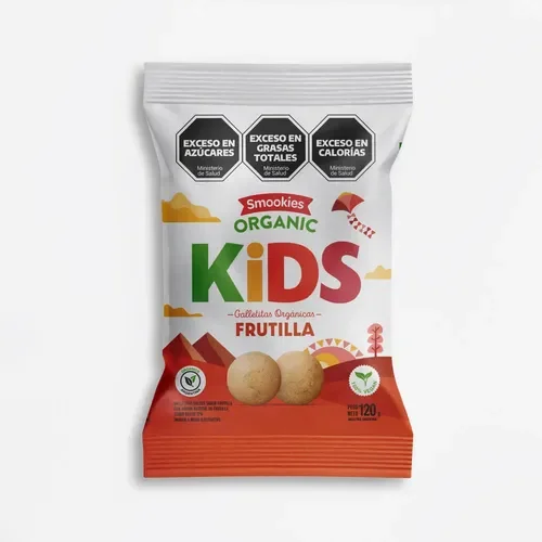Smookies kids galletas organicas frutilla 120g
