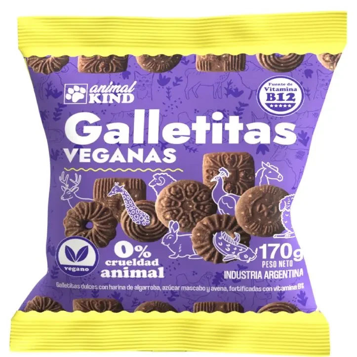 Galletitas de chocolate Animal Kind Veganas 170g
