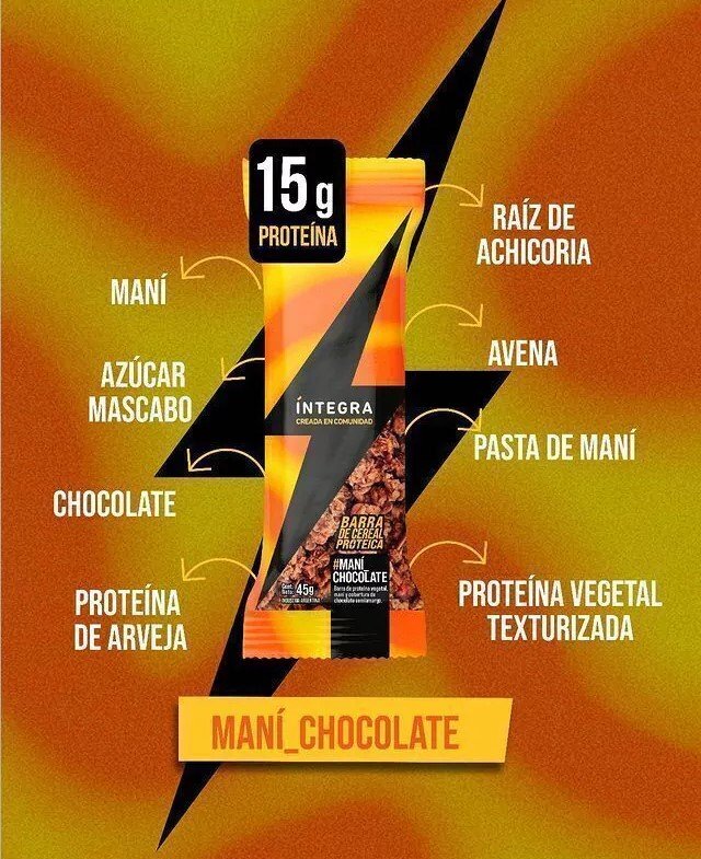 Barrita Prote Integra Mani y Chocolate