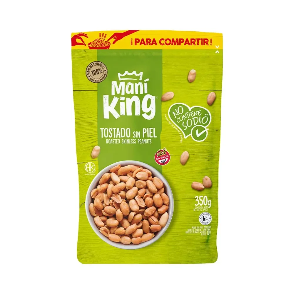 Mani King Tostado Sin Piel 350g