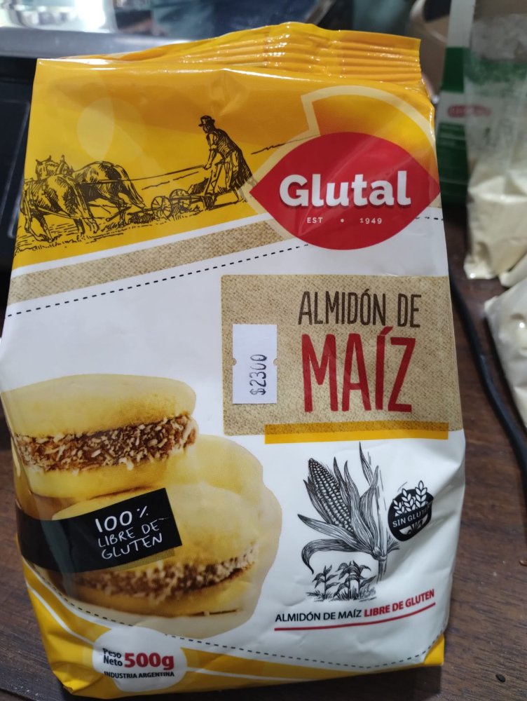 glutal almidon de maiz sin tacc x 500 grs