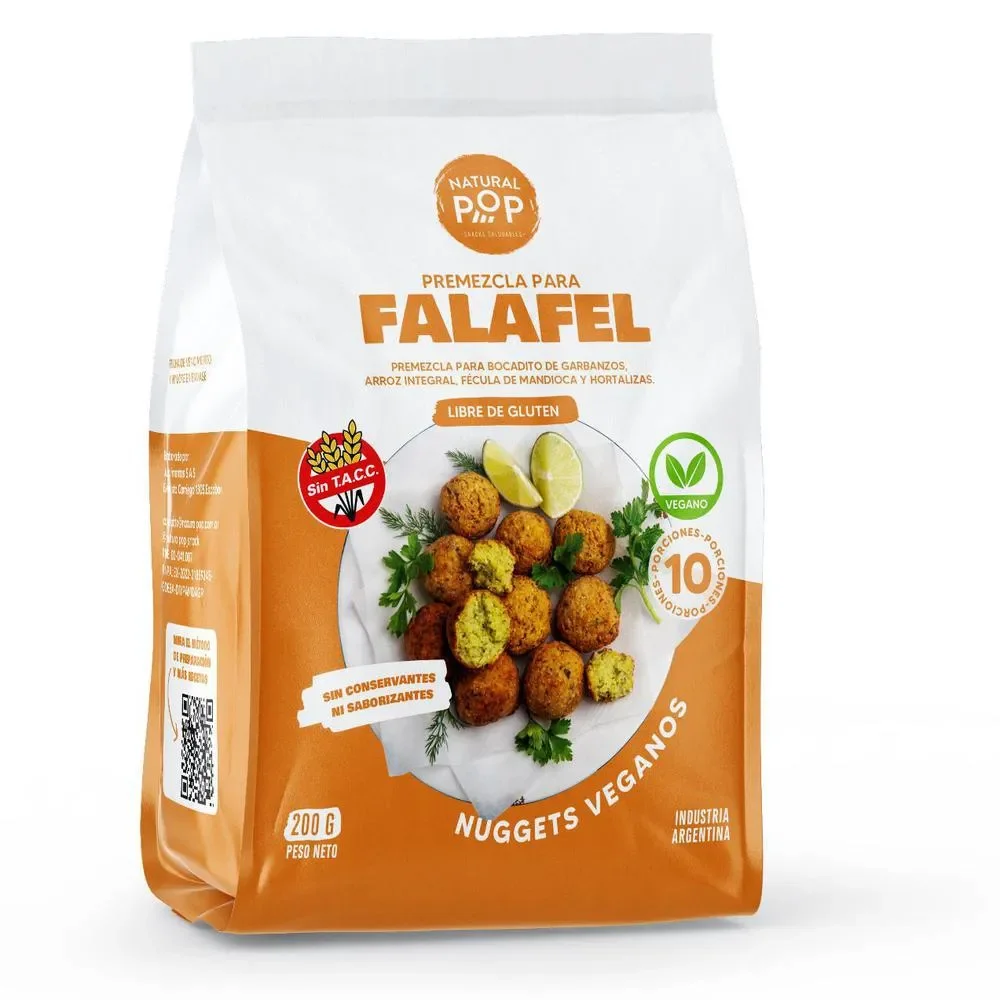 Premezcla para falafel Natural Pop 210g
