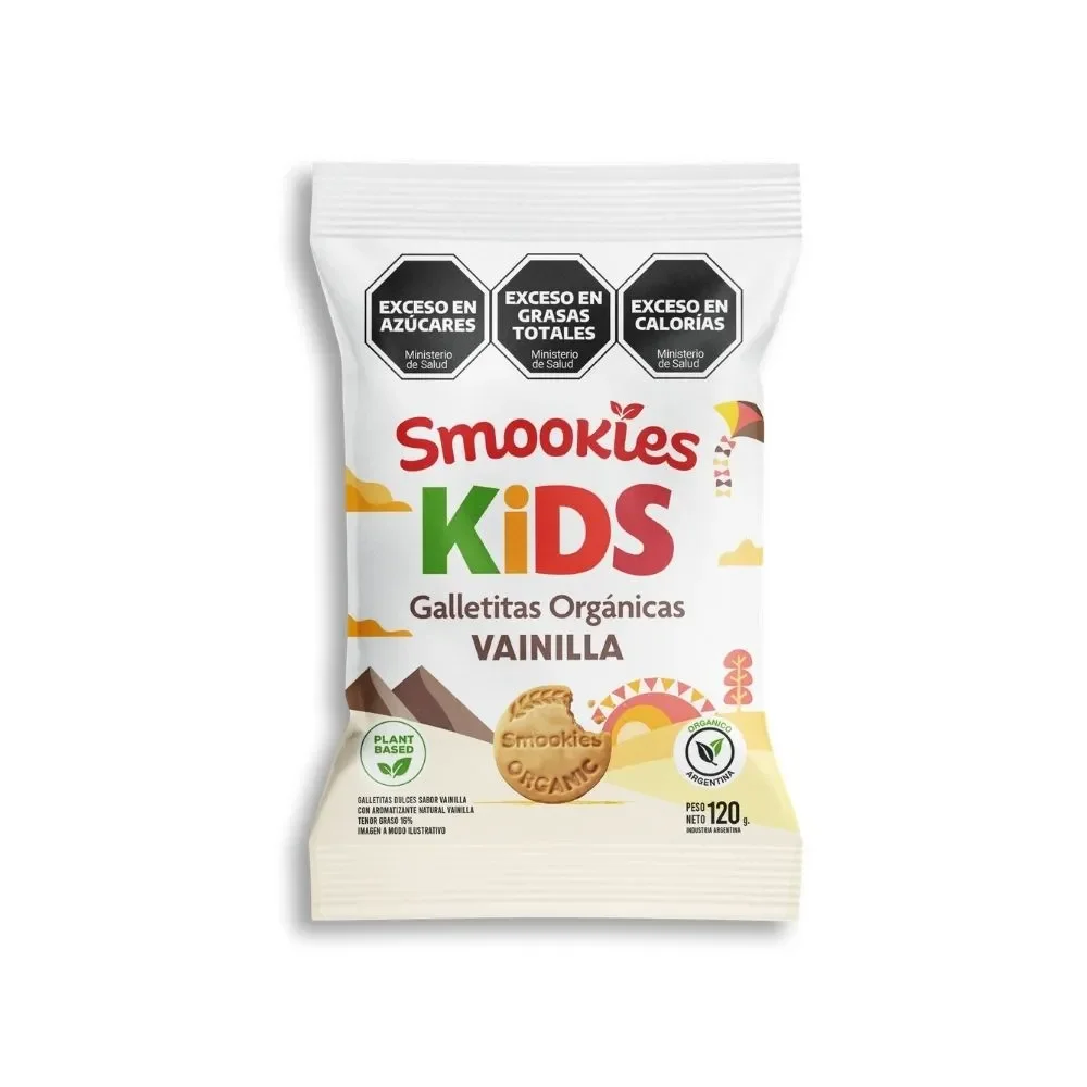 Smookies kids galletas organicas vainilla 120g