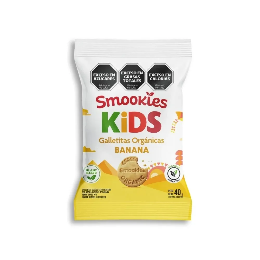 Smookies kids galletas organicas banana 40g