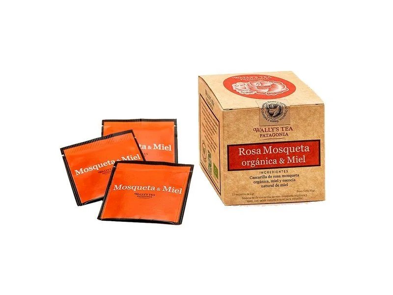 wallys tea rosa mosqueta y miel org x 15 saq