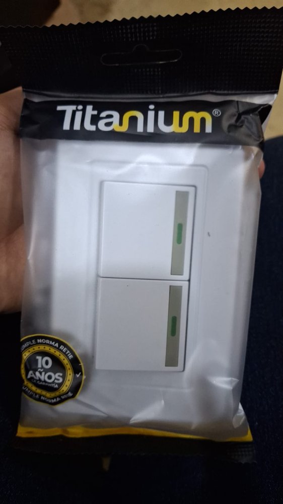 Interruptor doble Titanium