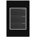 Interruptor Triple negro Promax