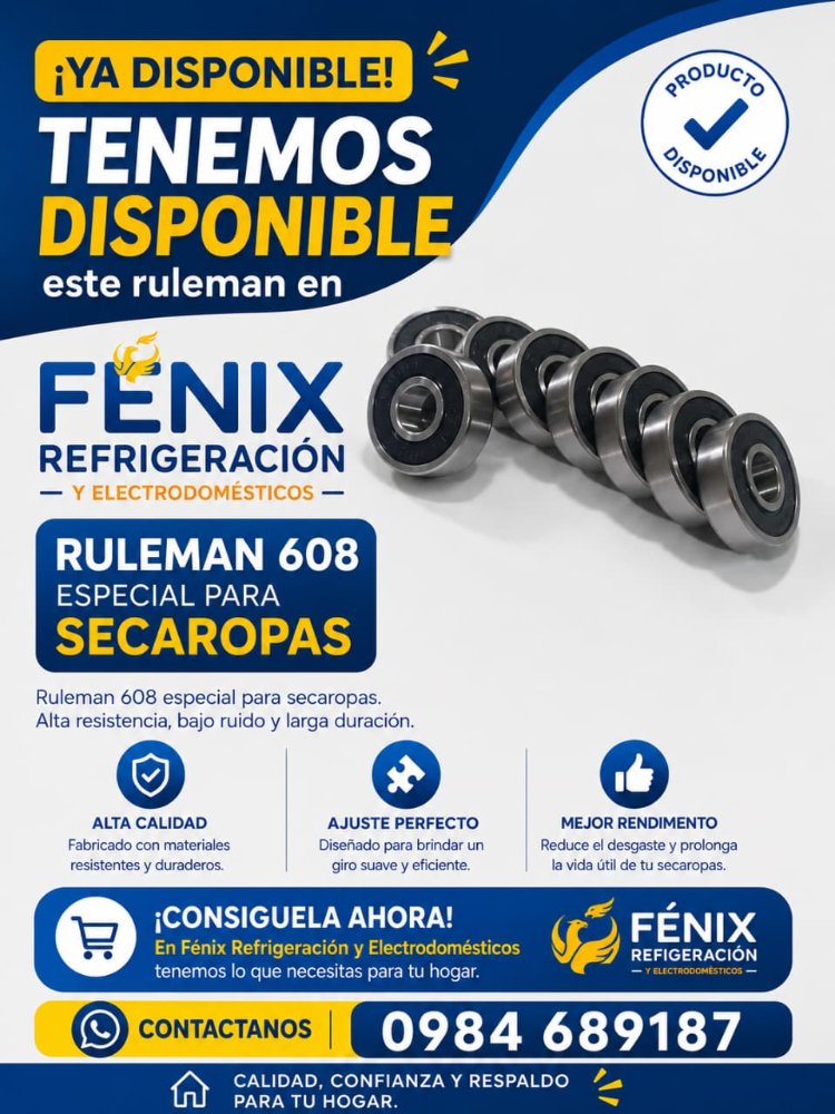 Rulemán especial para secarropas 608