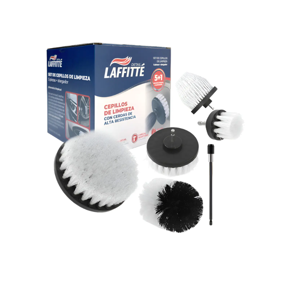 Kit 5 cepillos para taladro Laffitte