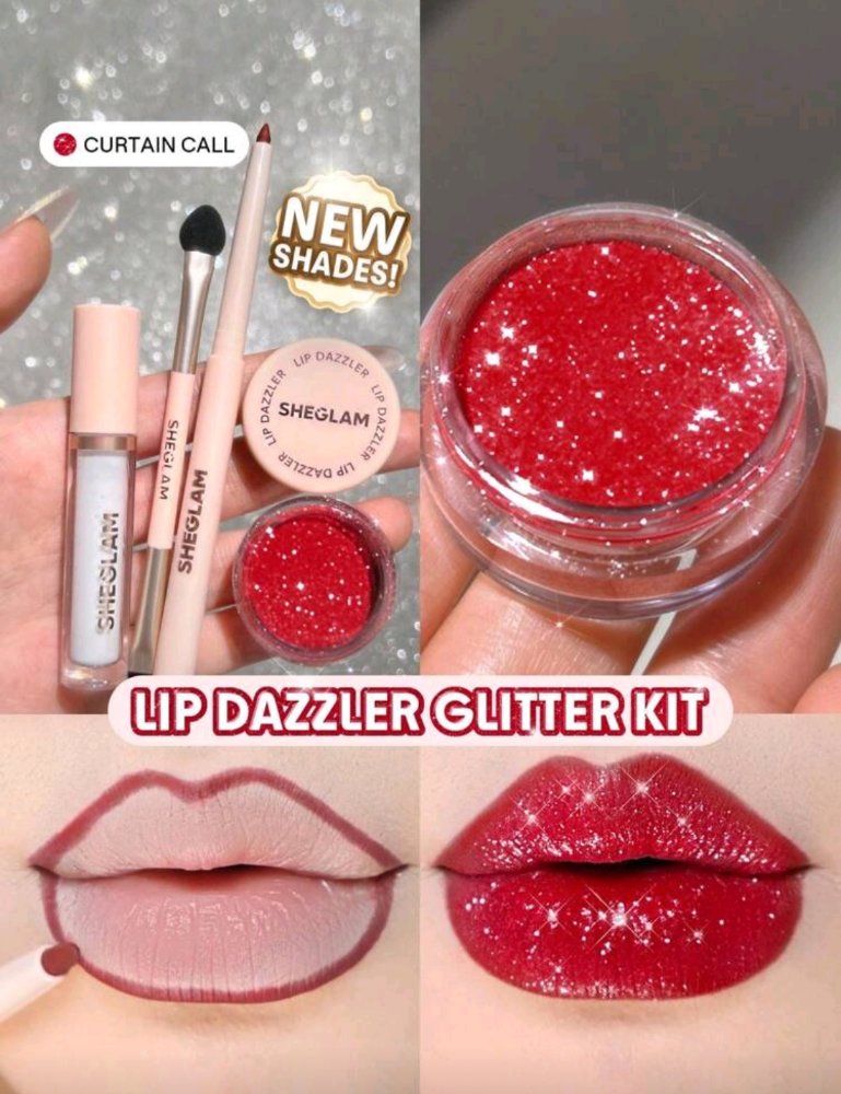 KIT SHEGLAM DE BRILLO LABIAL CURTAIN CALL