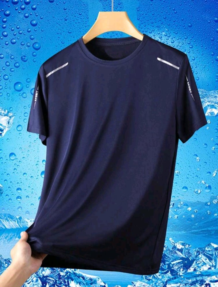 CAMISA ALICRADA MANGA CORTA AZUL