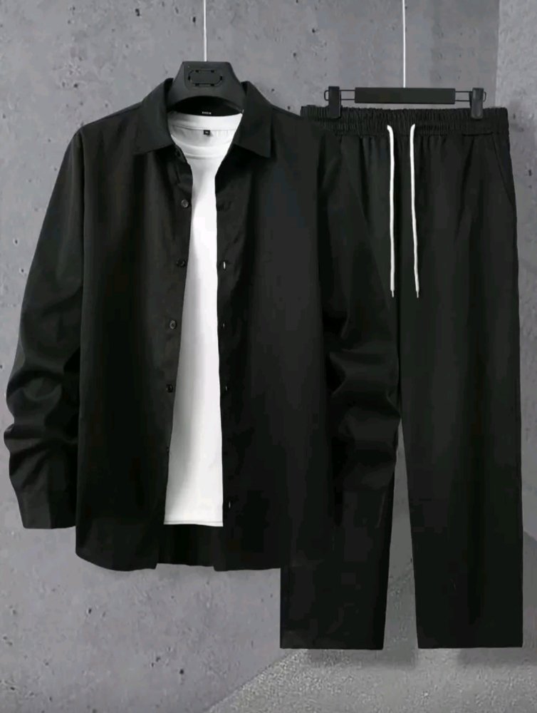 CONJUNTO DE CAMISA + PANTALON NEGRO