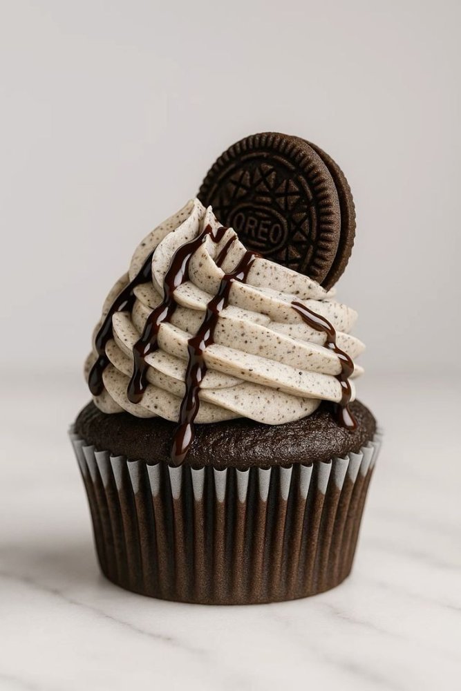 Cupcake Cremoso con galleta OREO