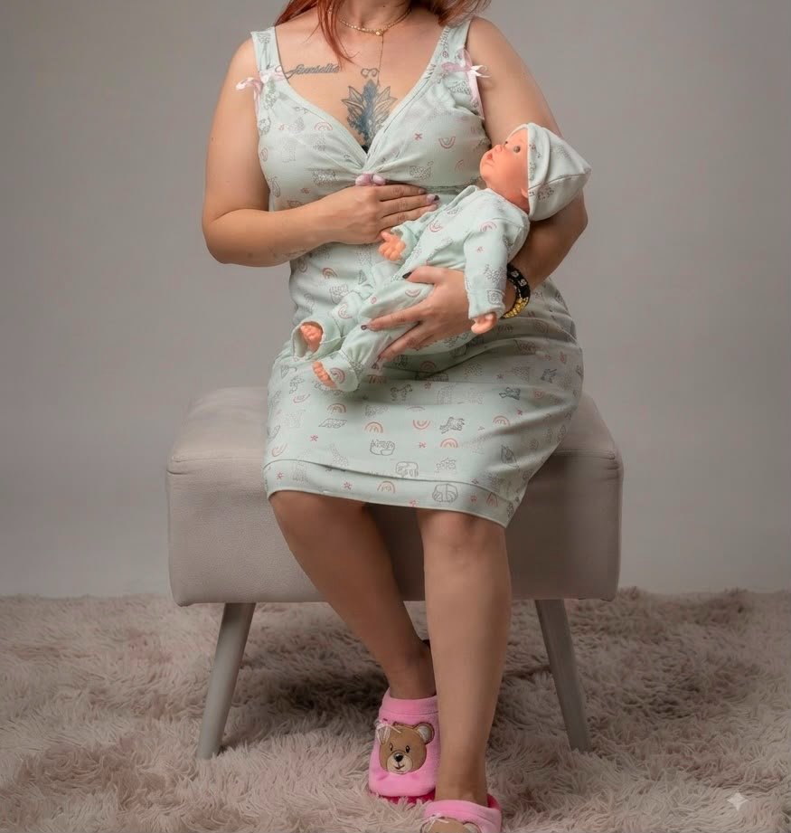 conjunto 4 piesas para mama y bebe  pijama