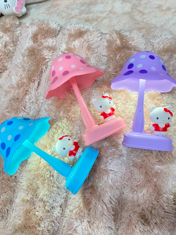 lampara de hongo hello kitty