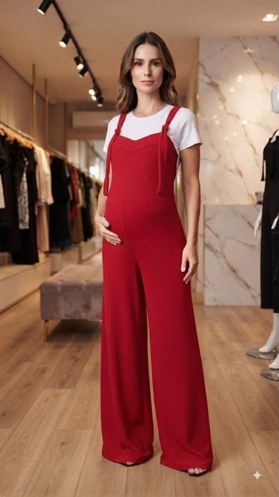 braga materna de enteriso y blusa blanca