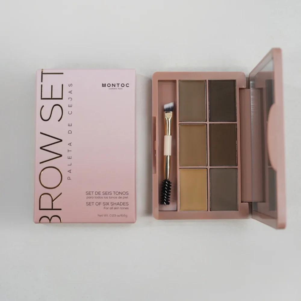 Paleta de sombra para cejas montoc Brow set tono claro